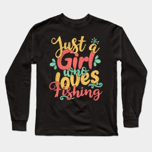 Just A Girl Who Loves Fishing Gift product Long Sleeve T-Shirt